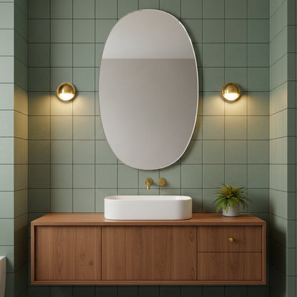 Compacte wandlamp van messing