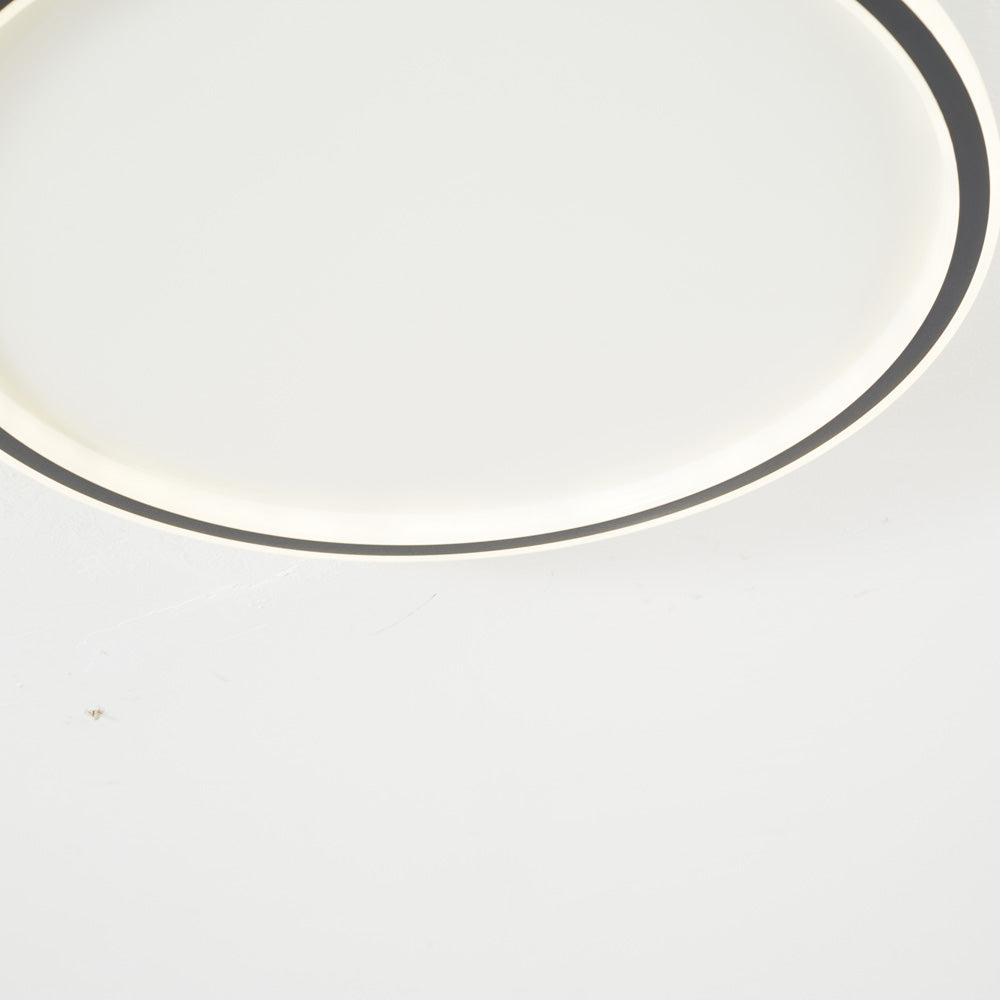 Ronde, vlakke ledlamp van acryl