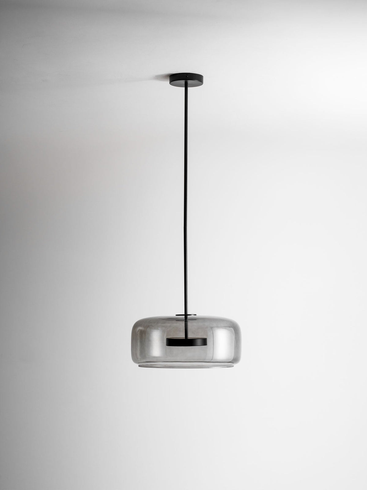 Moderne hanglamp van geblazen glas Glavira
