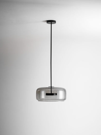 Moderne hanglamp van geblazen glas Glavira