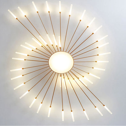 Pyrenna Starburst metalen plafondlamp met vuurwerkdesign