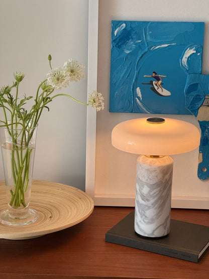 Vestara art-deco marmeren tafellamp