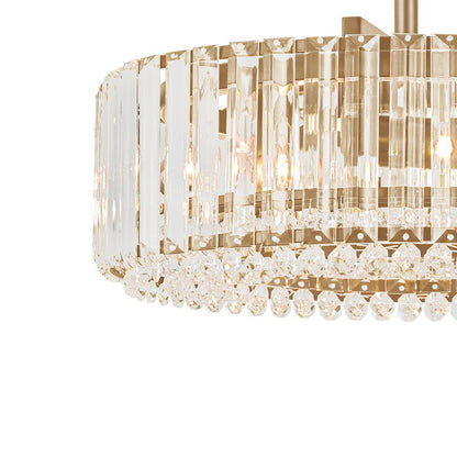 Glamoureuze gesneden kristallen plafondlamp