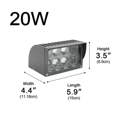 Cascara moderne aluminium wandlamp voor gevels