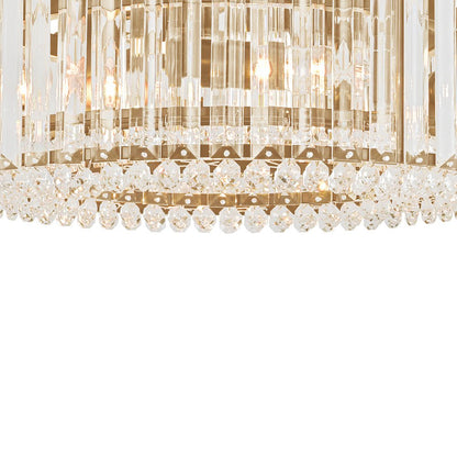 Glamoureuze gesneden kristallen plafondlamp