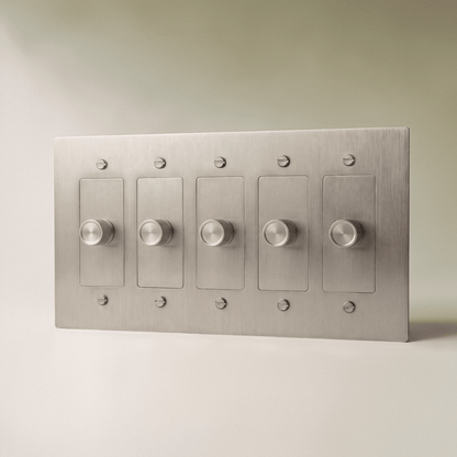 Norvessa vintage-draaiknopdimmer van messing
