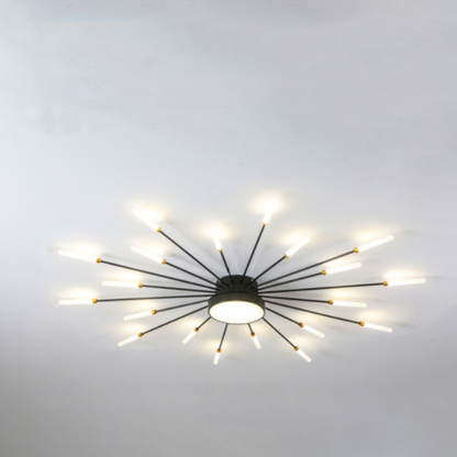Pyrenna Starburst metalen plafondlamp met vuurwerkdesign