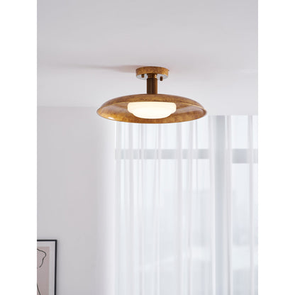 Brede ronde plafondlamp.flush
