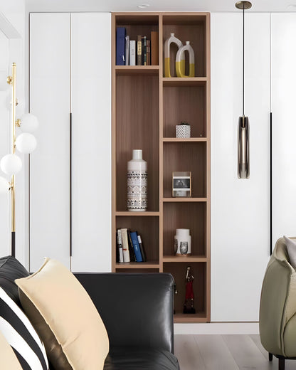 Messingkleurige hanglamp met kristallen staafjes