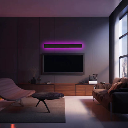 Veldrin minimalistische slanke zwarte metalen buitenwandlamp