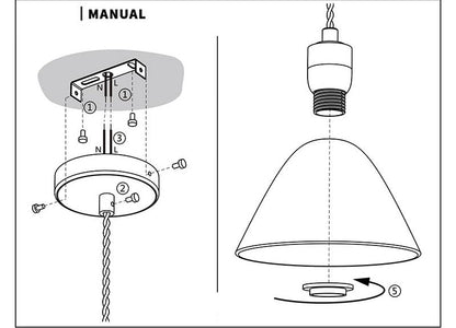 Geribde keramische koperen hanglamp