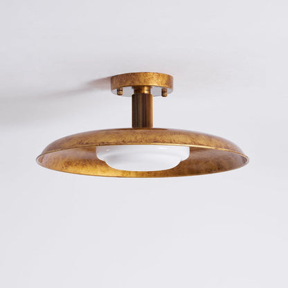 Brede ronde plafondlamp.flush