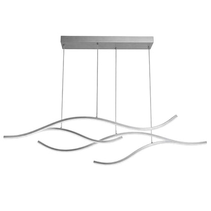 Hanglamp met vloeiende lintvorm en ledverlichting