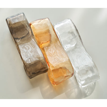 Gelaagde plafondlamp van ijsglas