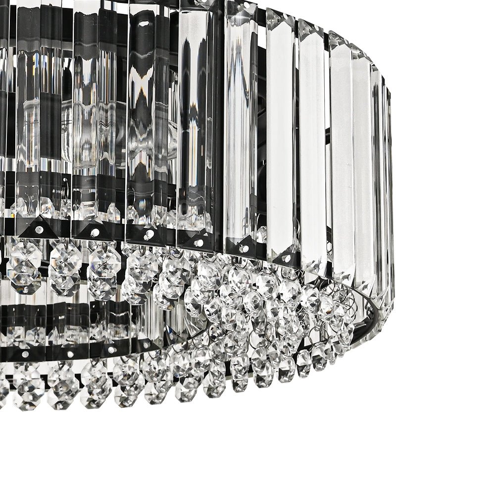 Glamoureuze gesneden kristallen plafondlamp