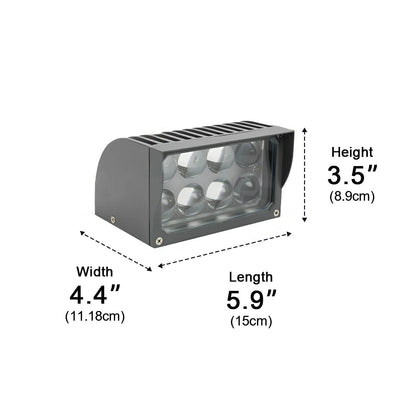 Cascara moderne aluminium wandlamp voor gevels