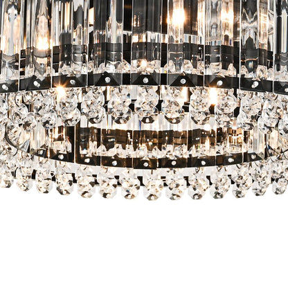 Glamoureuze gesneden kristallen plafondlamp