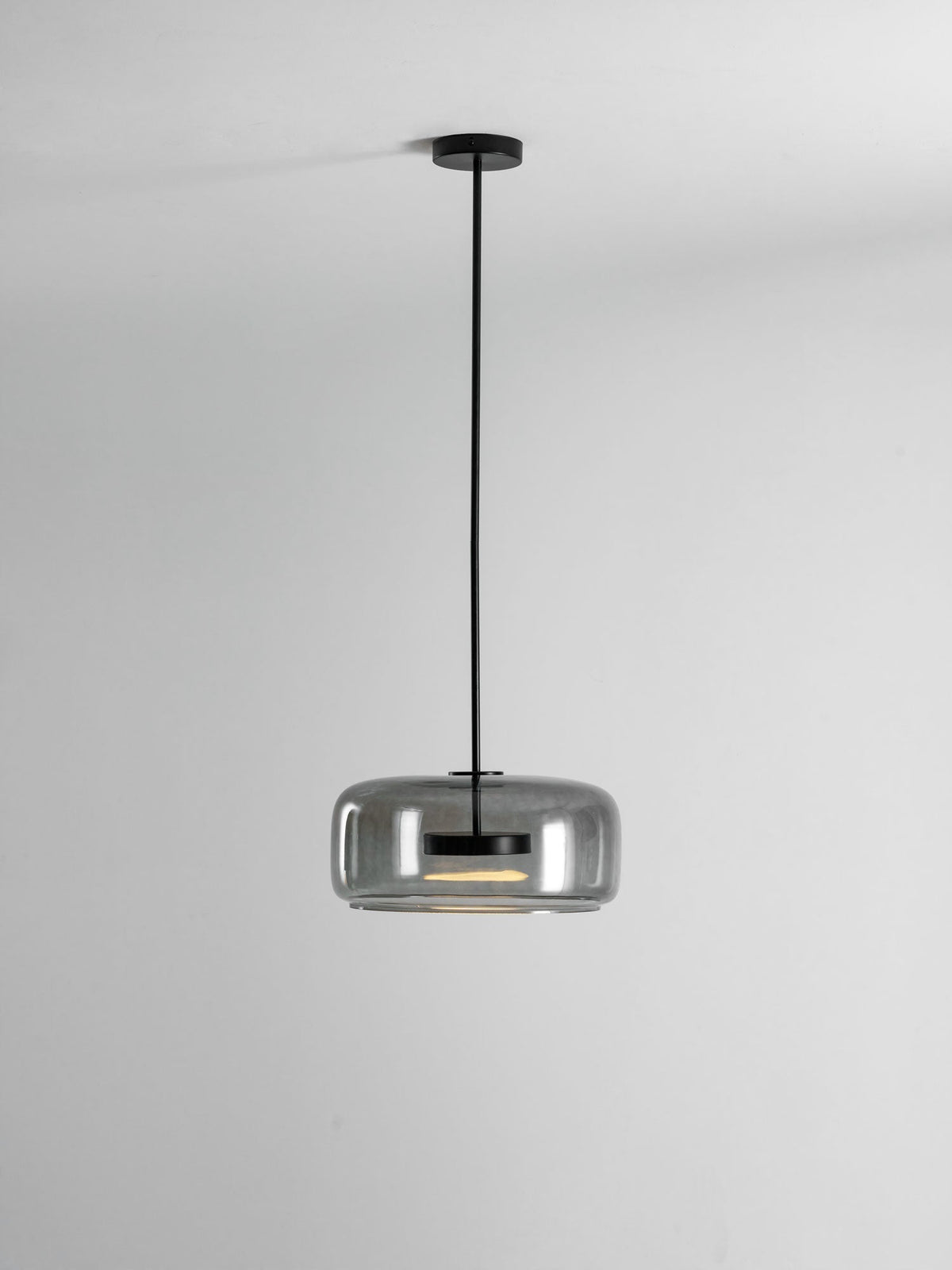 Moderne hanglamp van geblazen glas Glavira