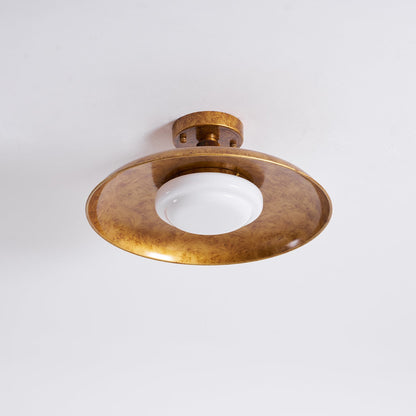 Brede ronde plafondlamp.flush
