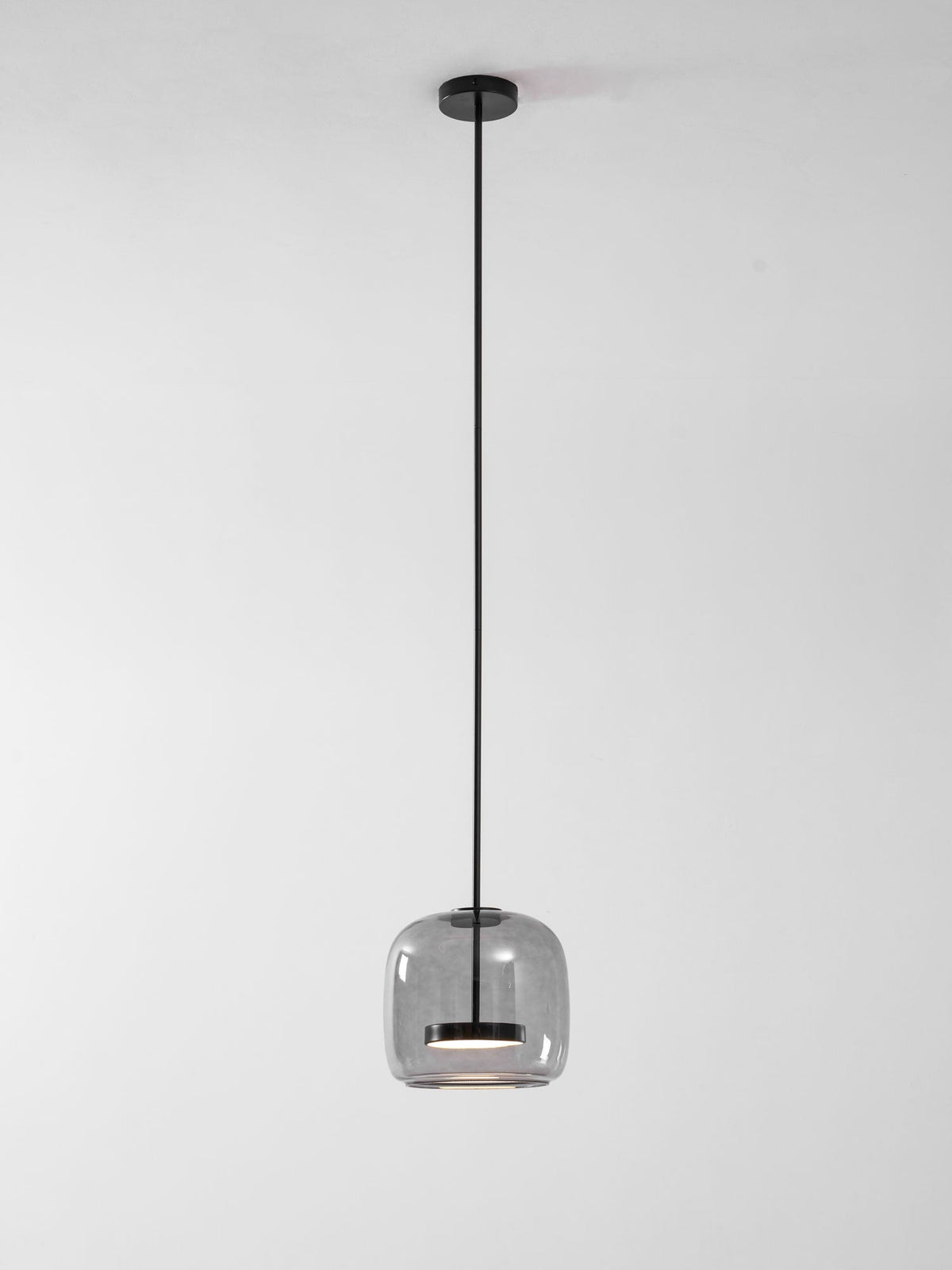 Moderne hanglamp van geblazen glas Glavira