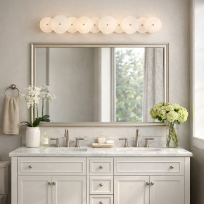 Lunavey moderne albasten schijf-wandlamp
