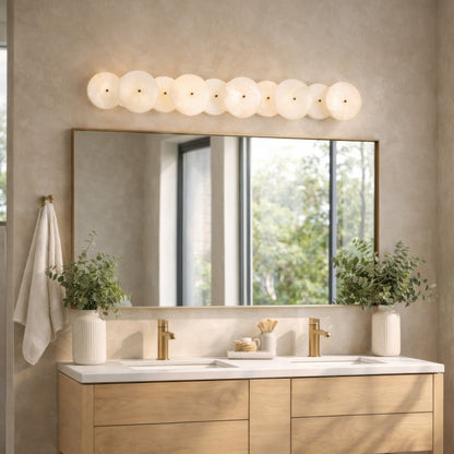 Lunavey moderne albasten schijf-wandlamp