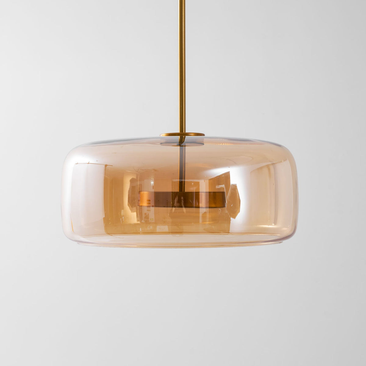Handgeblazen glazen koepelhanglamp