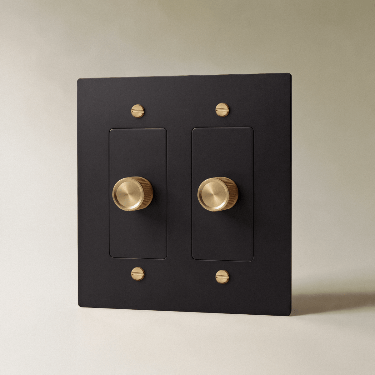 Norvessa vintage-draaiknopdimmer van messing