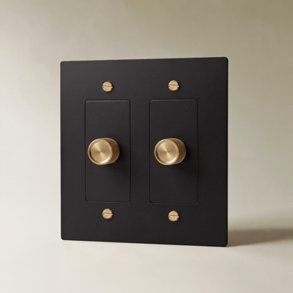 Norvessa vintage-draaiknopdimmer van messing