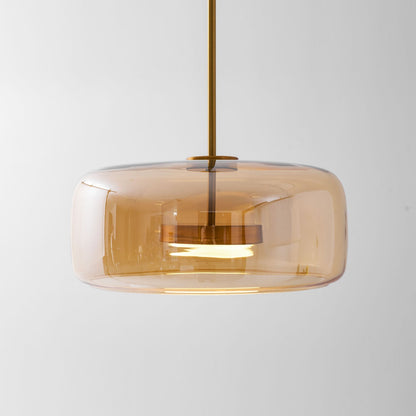 Moderne hanglamp van geblazen glas Glavira