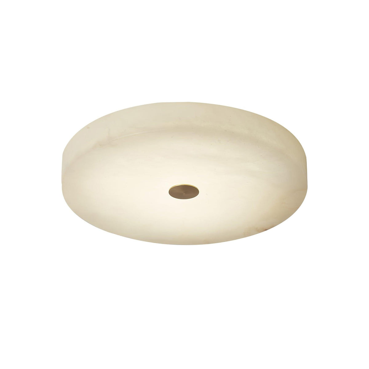 Plafondlamp met albasten trommelkap