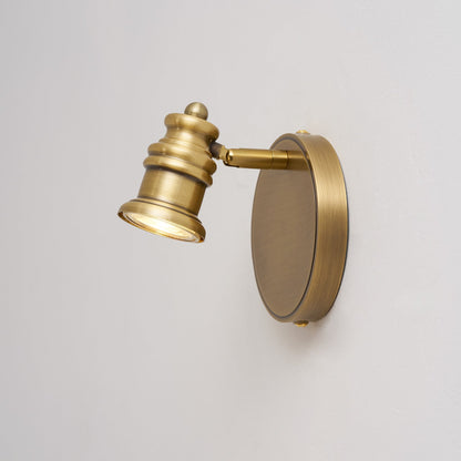 Messingkleurige lineaire wandspotverlichting