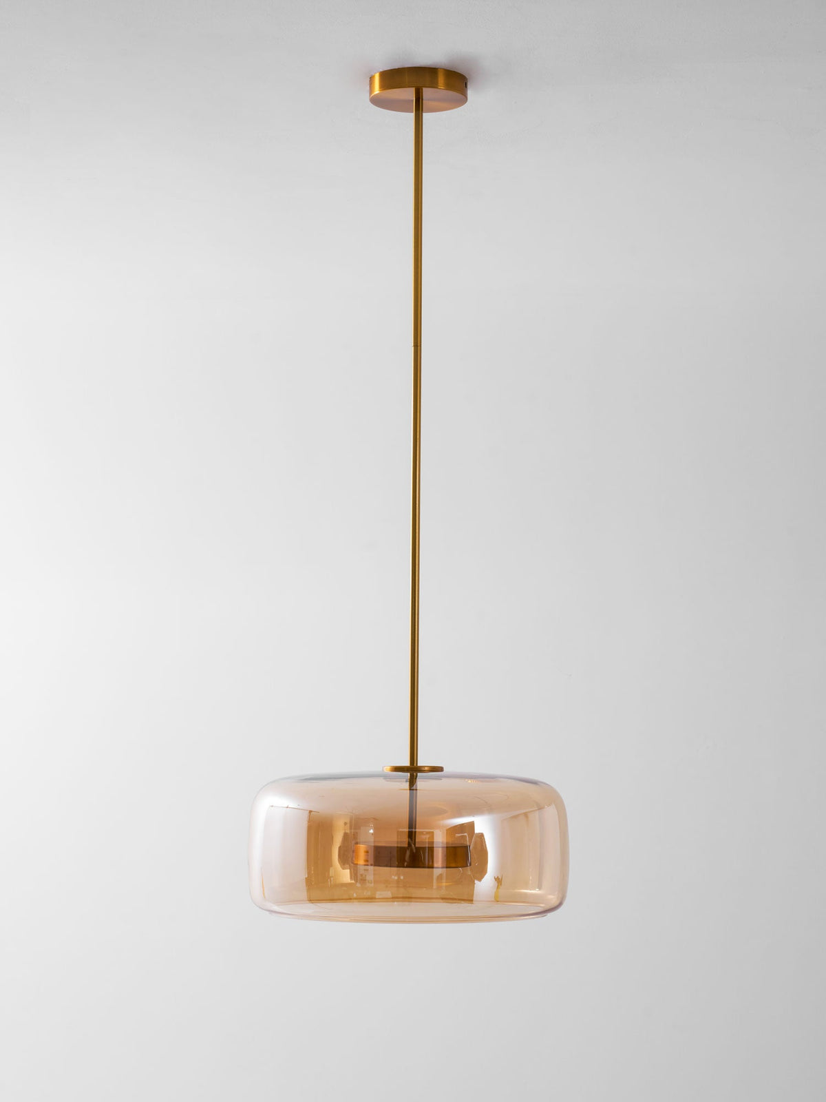 Handgeblazen glazen koepelhanglamp