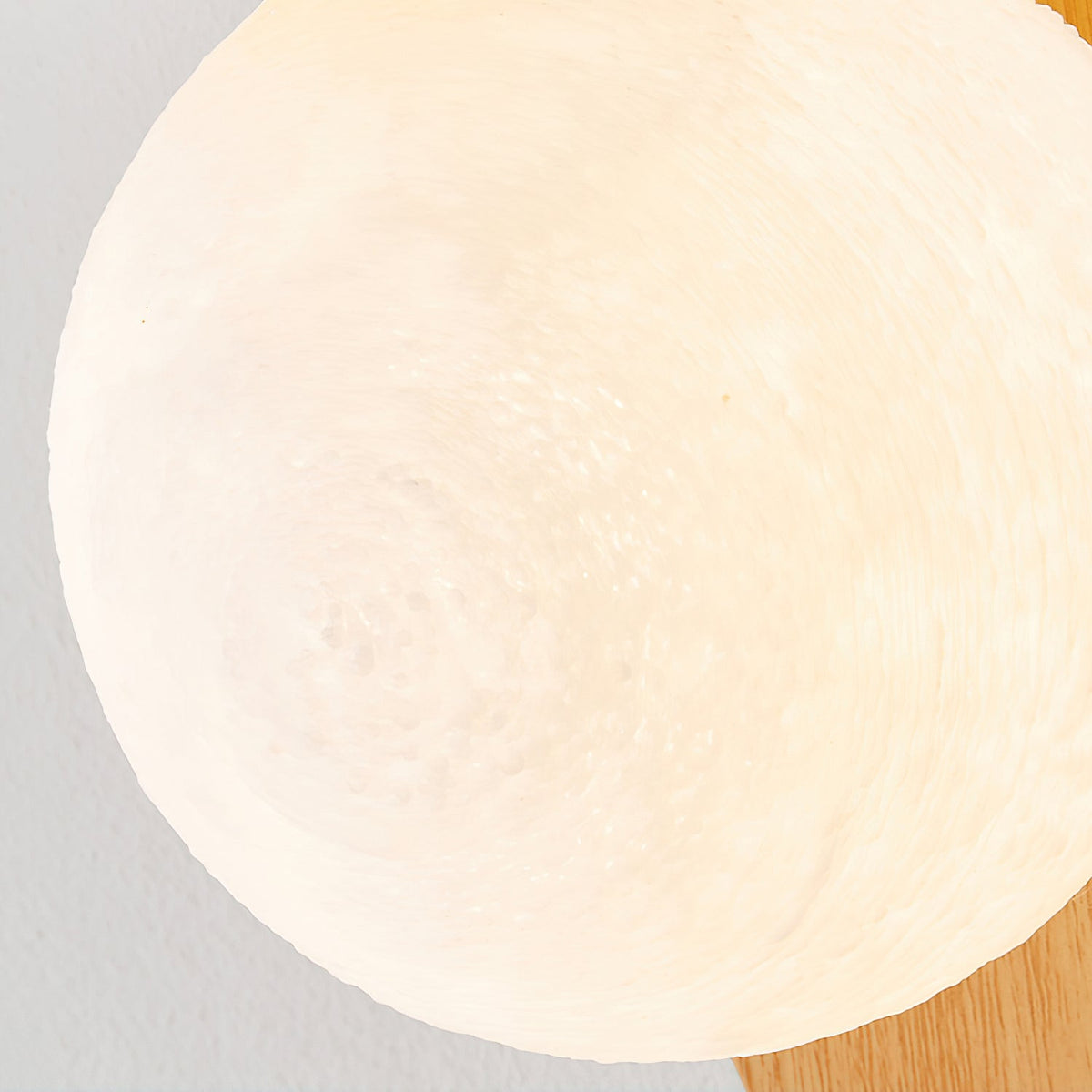 Velmara minimalistische houten wandlamp in de vorm van een wereldbol