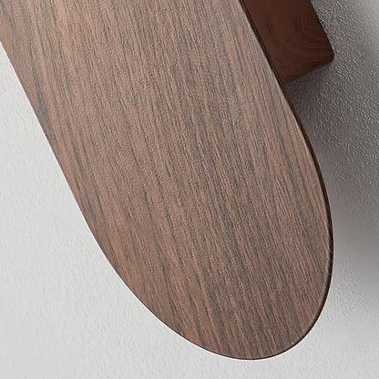 Velmara minimalistische houten wandlamp in de vorm van een wereldbol