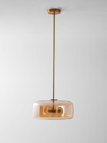 Moderne hanglamp van geblazen glas Glavira