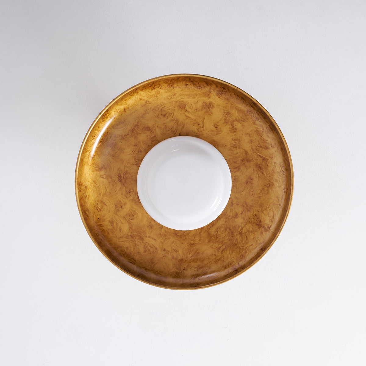 Brede ronde plafondlamp.flush