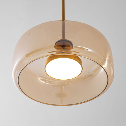 Handgeblazen glazen koepelhanglamp