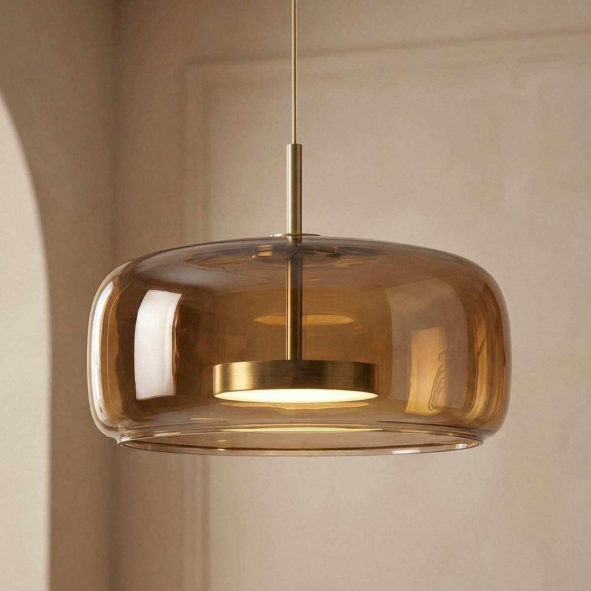 Lumira Nordic hanglamp van getint glas