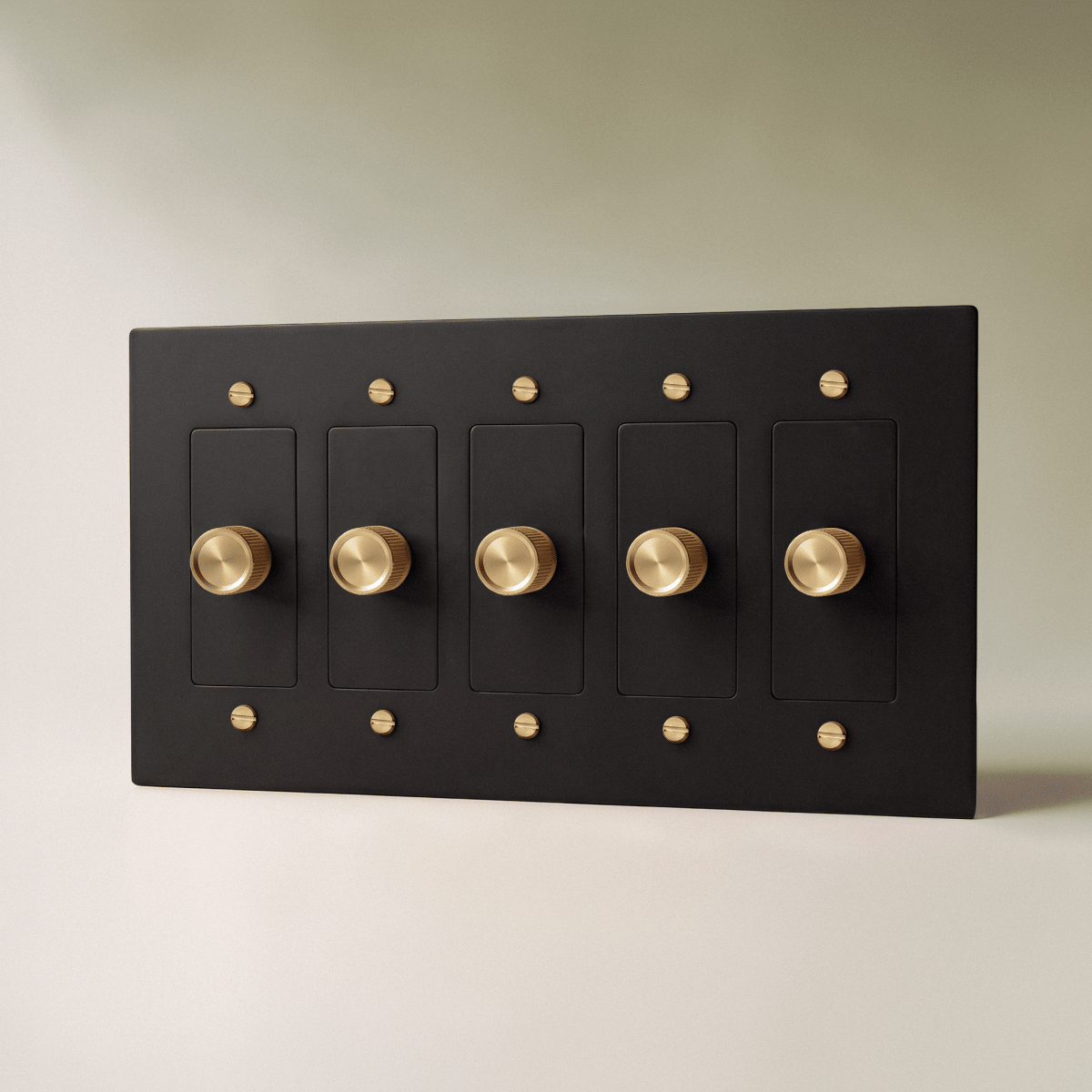 Norvessa vintage-draaiknopdimmer van messing