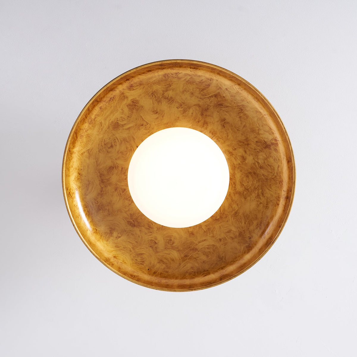 Brede ronde plafondlamp.flush