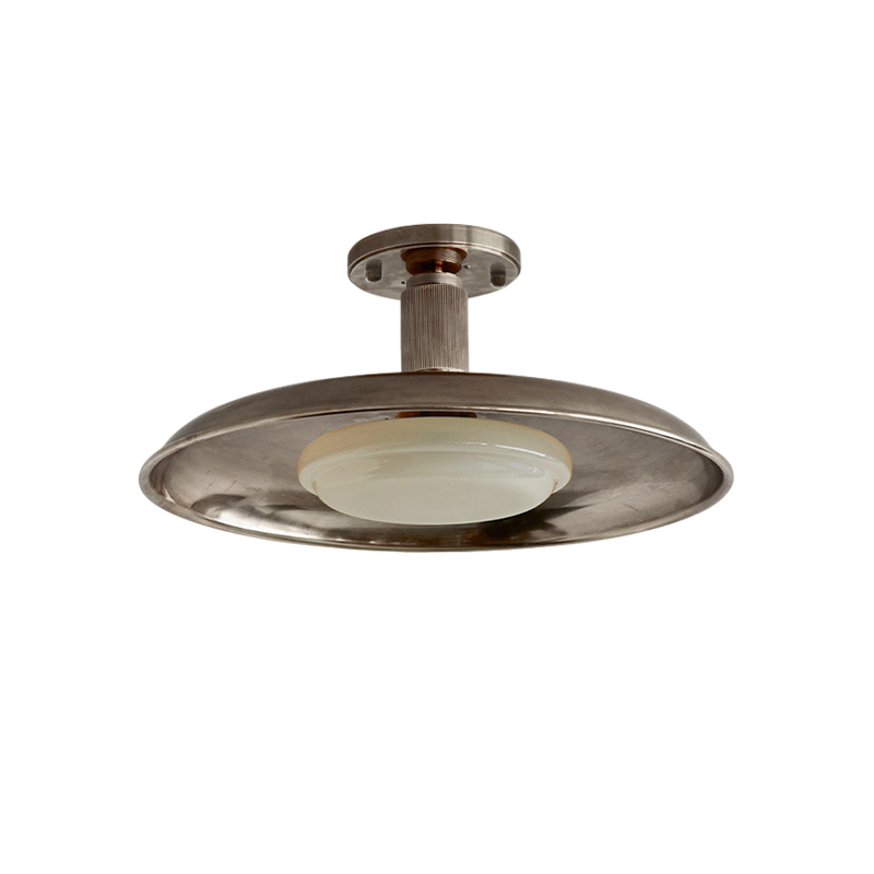 Brede ronde plafondlamp.flush