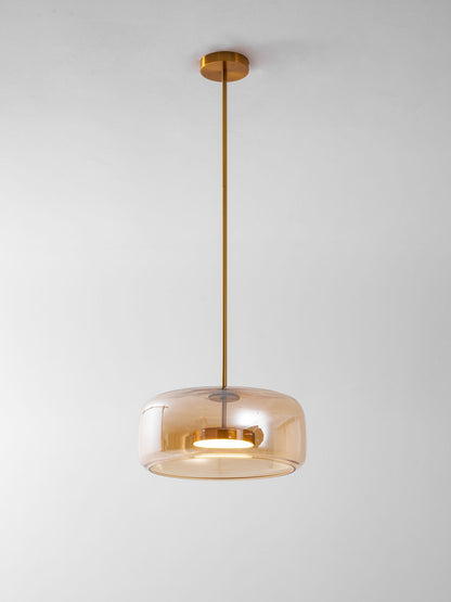 Handgeblazen glazen koepelhanglamp