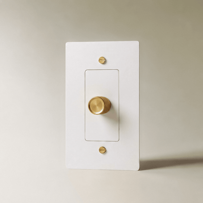 Norvessa vintage-draaiknopdimmer van messing