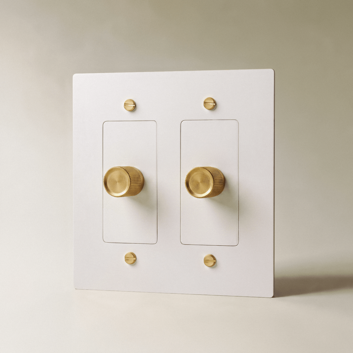 Norvessa vintage-draaiknopdimmer van messing