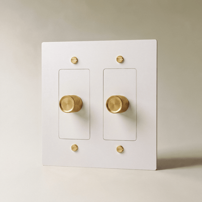 Norvessa vintage-draaiknopdimmer van messing