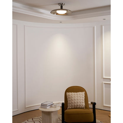 Brede ronde plafondlamp.flush