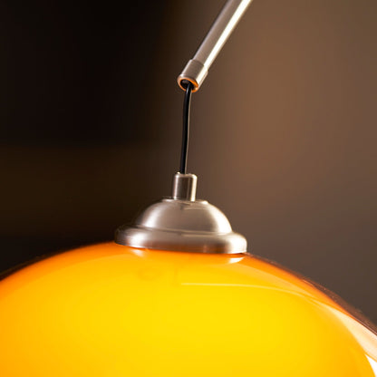 Halberon boogvormige vloerlamp van walnoot