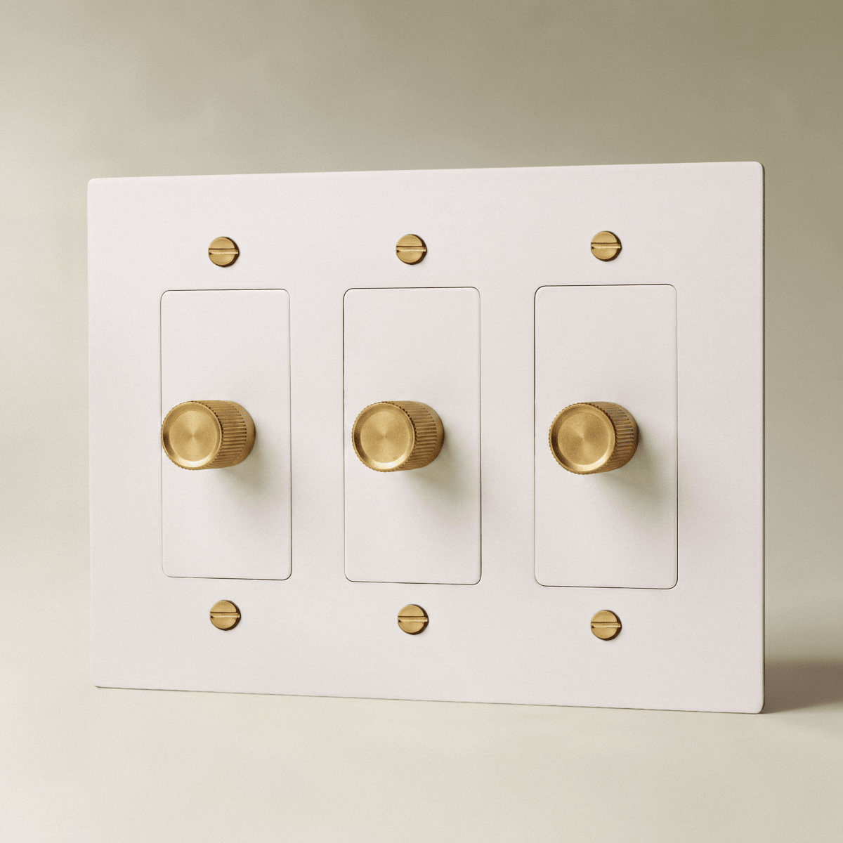Norvessa vintage-draaiknopdimmer van messing