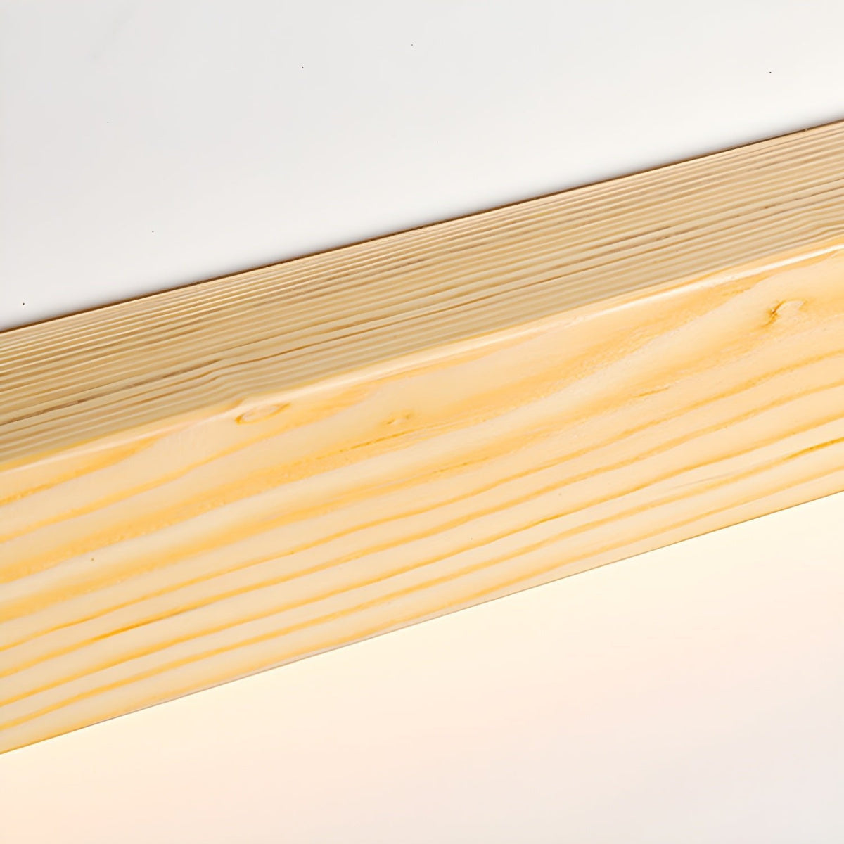 Slanke lineaire wandlamp van hout